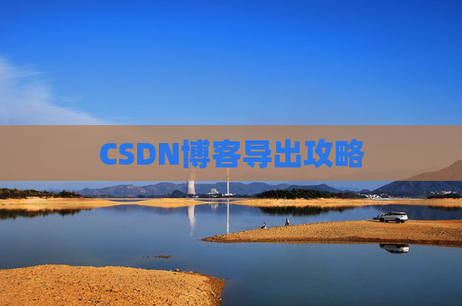 CSDN博客导出攻略